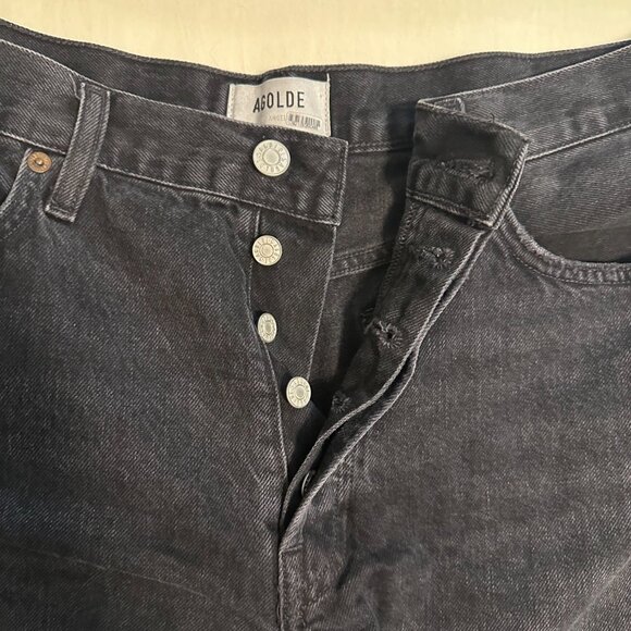 Agolde Parker Vintage Cut Off Short black - size 32 - Picture 2 of 7